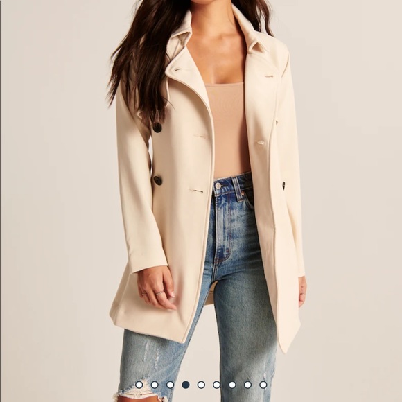 Abercrombie & Fitch Jackets & Blazers - Abercrombie & Fitch Drapey Trench Coat XS